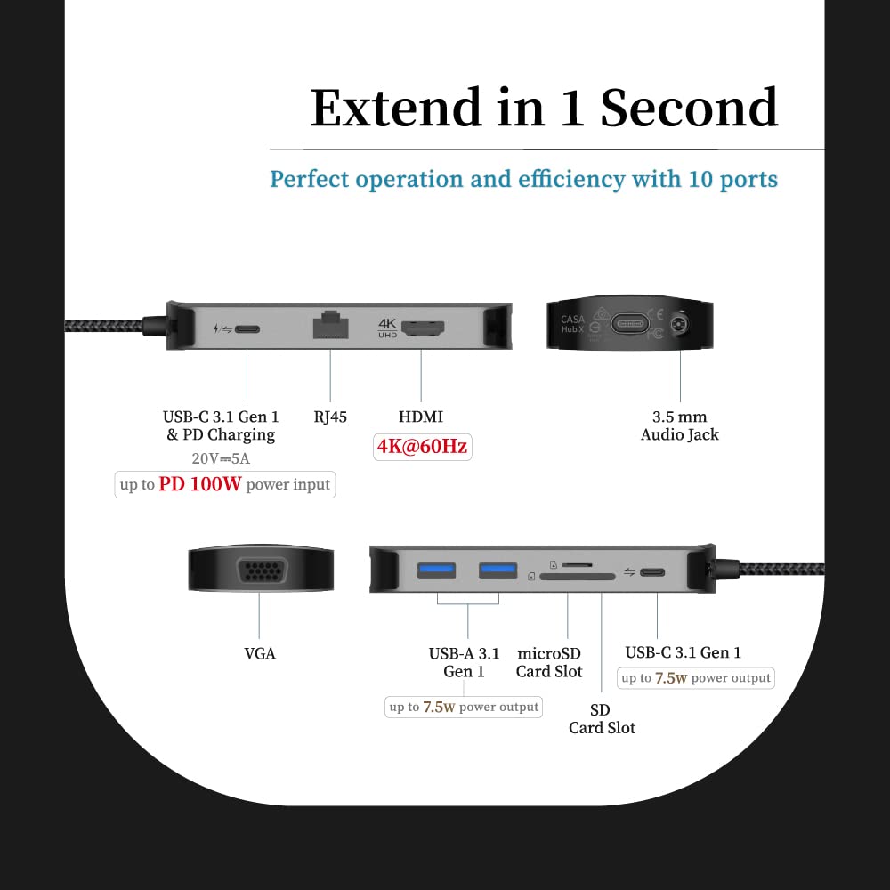 ADAM elements USB-C ドックステーション Amazon.com: ADAM elements Hub Pro USB-C Docking Station